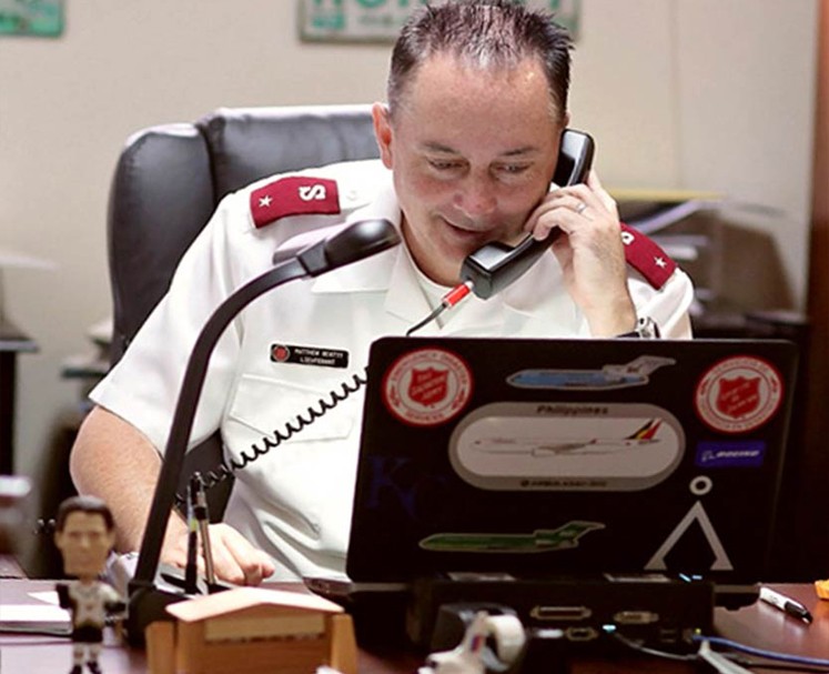 Leftbar pullquote 2020 salvation army speaking on phone