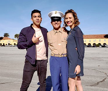 One brother and I at our other brother’s Marine Corp boot camp graduation