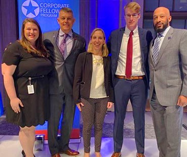 Hiring Our Heroes graduation for U.S. Army Captain Cody Retherford (second from the left) in Washington, D.C.