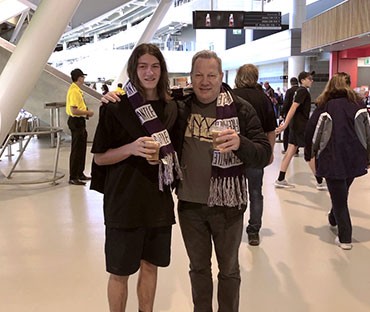 In Sydney we checked out Australian Rules, a form of football new to me
