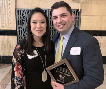 My wife with me at Ingram’s 40 Under 40 award ceremony, one of two business leader recognitions in the space of a few weeks — a 1-2 punch!