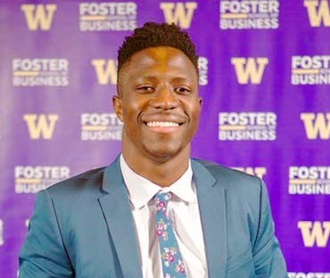 At the Foster Awards Banquet, I was presented with an award for cultivating a diverse community at UW and the Foster School of Business.